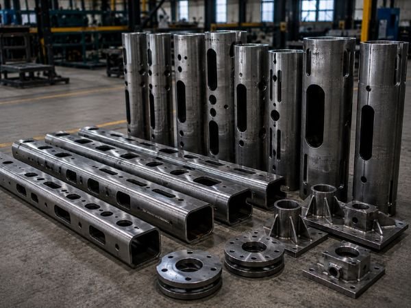 Industrial CNC Pole Cutting Output