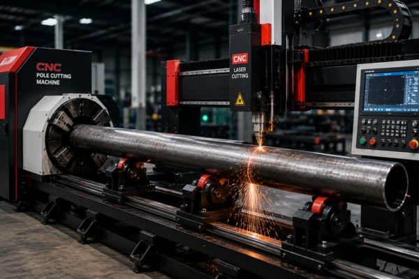 CNC Pole Cutting Machine