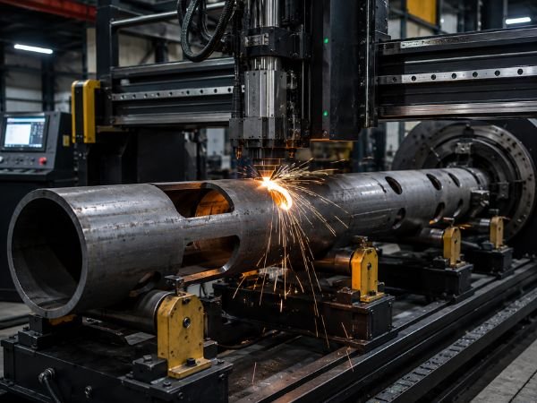 CNC Pole Cutting Process