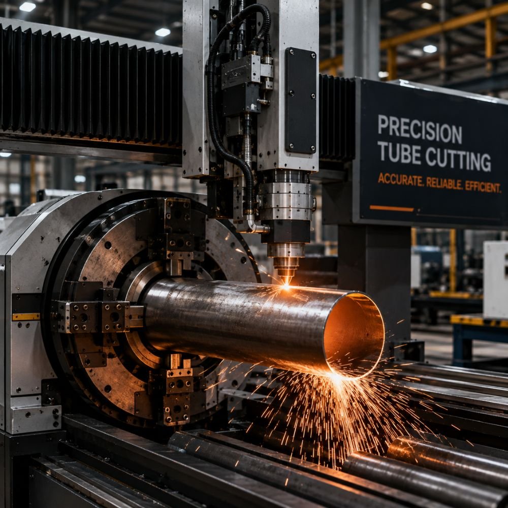 CNC Pole Cutting Machine